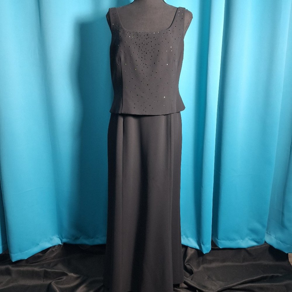 Jones New York Formal Long Dress size 12P Black